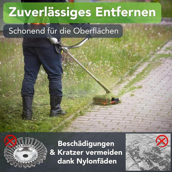 Actual product image Laakfeld Unkrautbürste für Freischneider & Motorsense (Weed whacker, Garden machinery attachment)