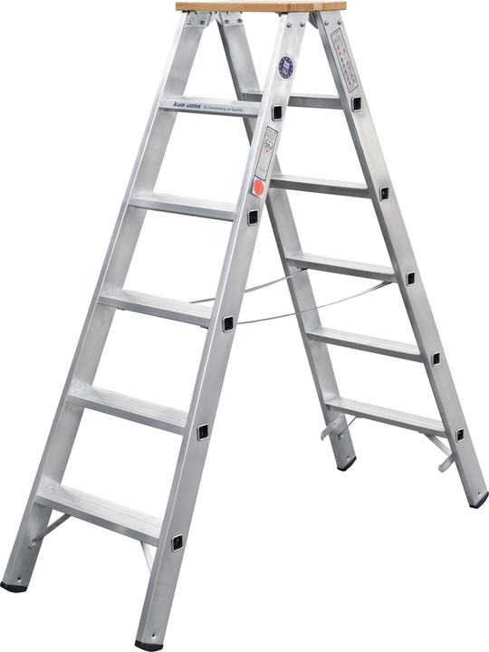 Actual product image Iller Stepladder on both sides. (Folding step, 150 cm)