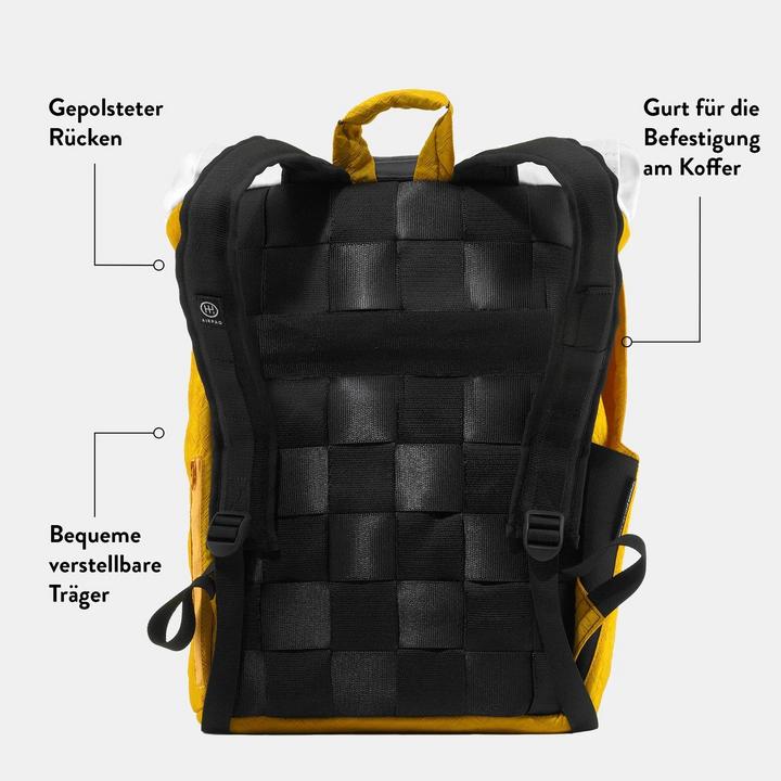 Actual product image Airpaq White Rolltop yellow (21 l)