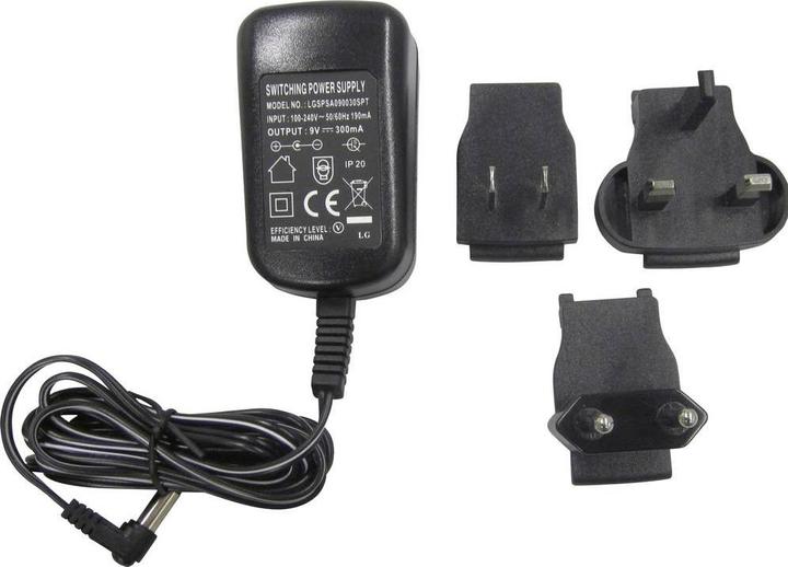 Actual product image Kern Universal power adapter external, with universal input and optional input plug adapters for CH