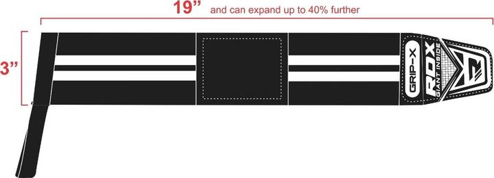 Immagine prodotto Rdx W3 Gewichtheber Handgelenkbandage Mit Daumenschlaufen (Taglia unica)