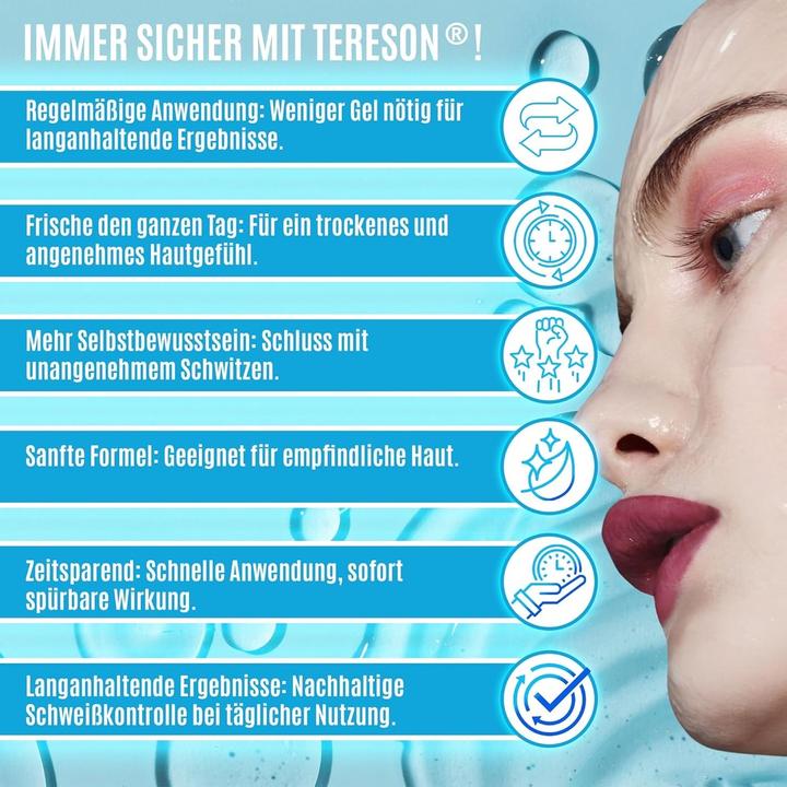 Immagine prodotto Tereson Gel antitraspirante, per la sudorazione del viso, 50 ml (Getto vaporizzato, 50 ml)