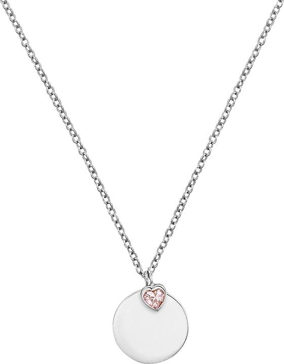 Prinzessin Lillifee Halsschmuck für Mädchen, 925 Sterling Silber, (synth.) Zirkonia | Herz (925er Silber, 35 cm)