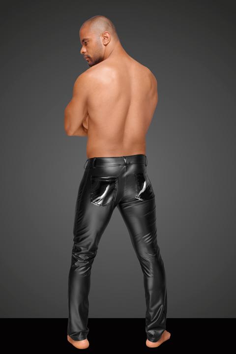 Produktbild Noir Handmade Wetlook trousers with PVC pleats (M)