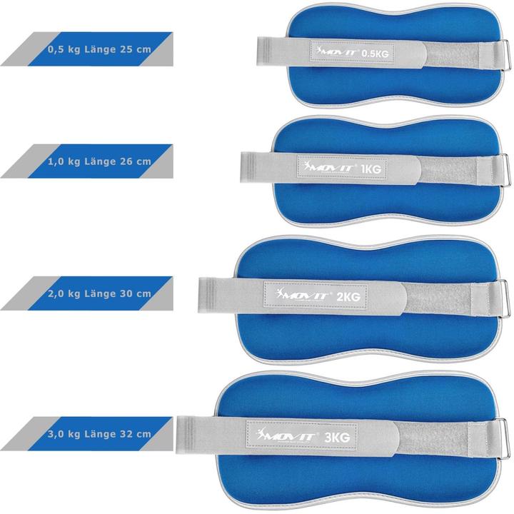 Actual product image Movit Weight cuffs (2 x 3 kg)
