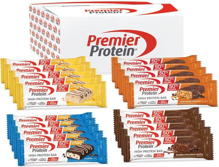 Premier Protein High Protein Bar 50% Multiflavourbox (20 pcs., 800 g)