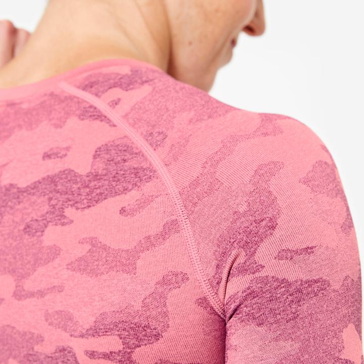 Produktbild Domyos Langarmshirt Crop Top Damen - rosa (S)