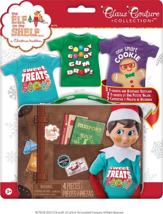 Actual product image Elf on the Shelf The ® Outfit - Candy T-Shirt 3er Set