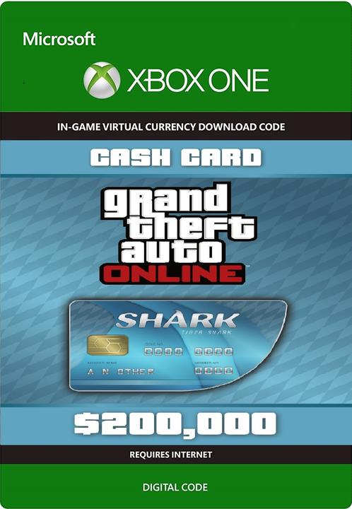 Immagine prodotto Microsoft Grand Theft Auto V: Carta Cash dello Squalo Tigre (Xbox One X, Xbox Series X, Xbox One S, Xbox Serie S)