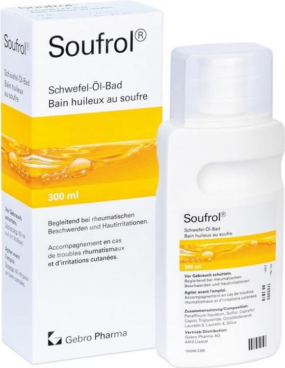Image du produit Soufrol Bain d'huile de soufre (300 ml, Huile de bain)