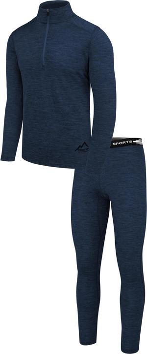 Image du produit Normani T-shirt et pantalon à manches longues en mérinos pour hommes Canberra/Sydney - 8827 (6XL)
