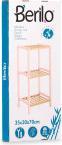 Immagine prodotto Berilo scaffale quadrato 3 ripiani bambù rosa