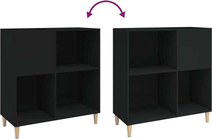 Immagine prodotto VidaXL Plattenschrank Schwarz 84,5x38x89 cm Holzwerkstoff