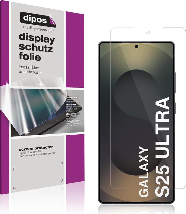 Produktbild Dipos Schutzfolie Klar für Samsung Galaxy S25 Ultra (1 Stück, Samsung Galaxy S25 Ultra)