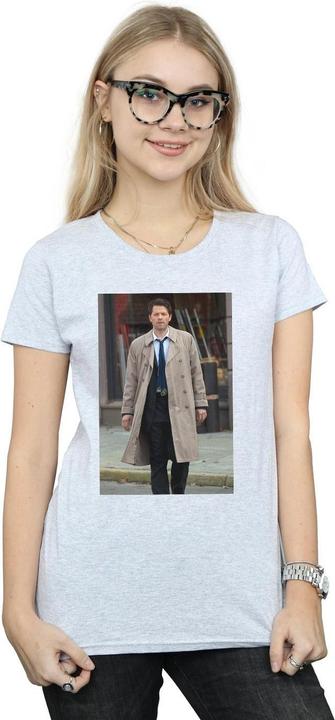 Actual product image Supernatural Womens/Ladies Castiel Photograph Cotton T-Shirt (M)