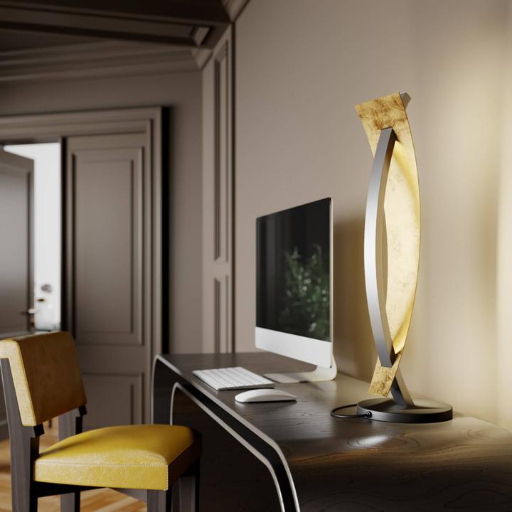 Produktbild Lucande Marija Tischleuchte Black/Gold (500 lm)