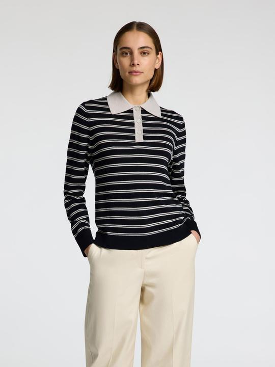 Image du produit Selected Femme 100% Merinowoll Langarm-Poloshirt (XL)