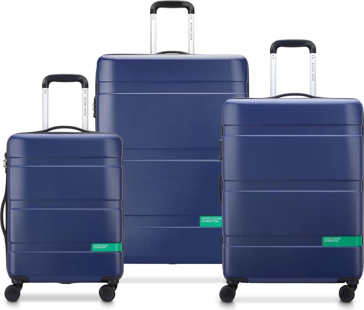 Delsey ParisxUnited Colors of Benetton Now Hardside 4 Rollen Kofferset 3-teilig (192 l, XL (ab 115l))