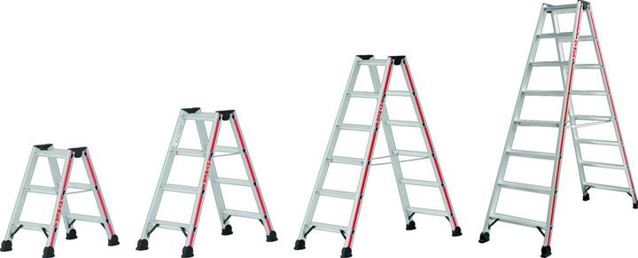 Actual product image Hymer-Leitern Stepladder both sides 2x4 (Stepladder, 103 cm)