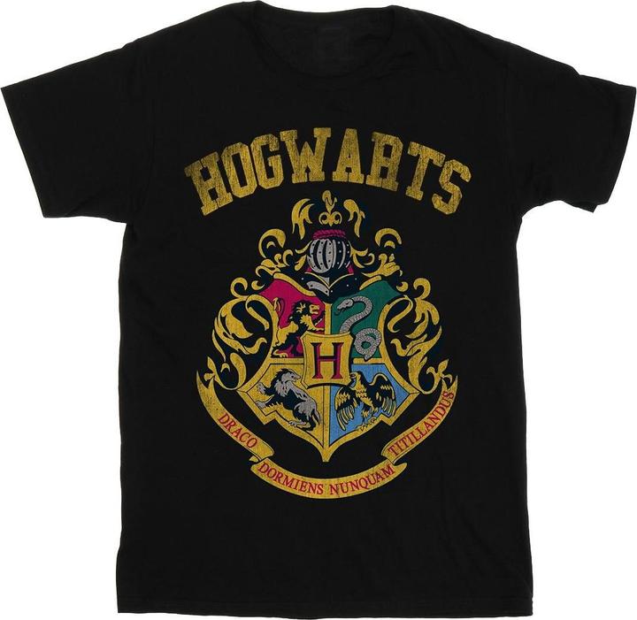 Actual product image Womens/Ladies Hogwarts Varsity Cotton Boyfriend T-Shirt (5XL)