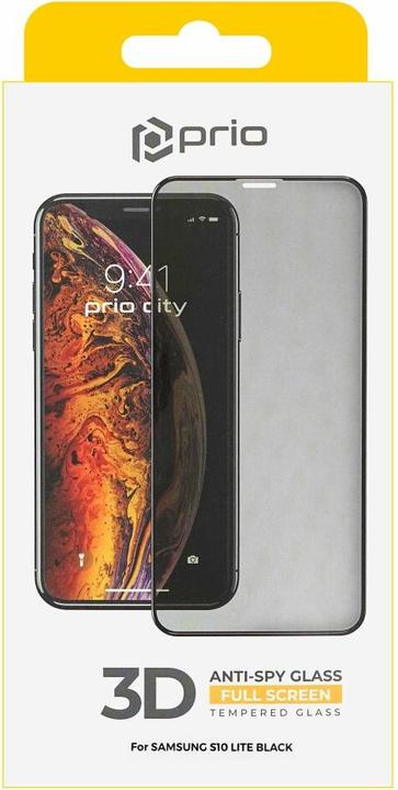 Image du produit prio Verre trempé 3D anti-espion pour Samsung S10 Lite noir (1 pièce(s), Samsung Galaxy S10 Lite)