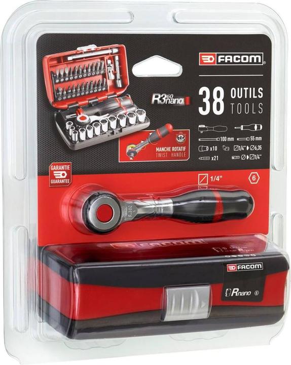 Produktbild Facom Steckschlüsselsatz (9 mm, 11 mm, 5.5 mm, 12 mm, 6 mm, 8 mm, 10 mm, 13 mm, 7 mm, 14 mm, 5 mm)