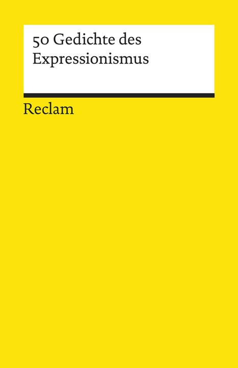 Immagine prodotto 50 Gedichte des Expressionismus (Tedesco, Dietrich Bode, 2019)