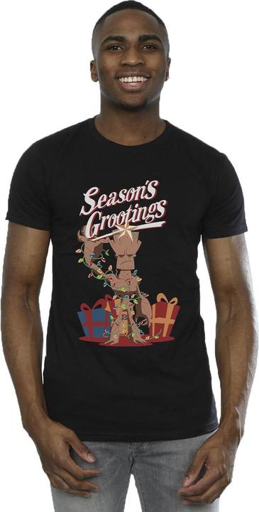 Actual product image Mens Comics Groot Season's Grootings T-Shirt (XL)
