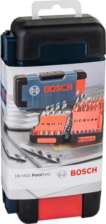 Immagine prodotto Bosch Professional Zubehör HSS PointTeQ ToughBox Set 18 pezzi (1 mm, 1,5 mm, 3,5 mm, 4 mm, 4,5 mm, 7 mm, 8 mm, 9 mm, 2 mm, 2,5 mm, 3 mm, 10 mm, 5 mm, 5,5 mm, 6 mm)