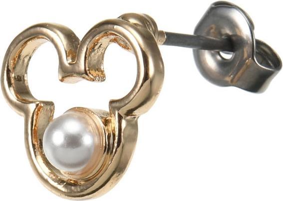 Immagine prodotto Disney Mickey Ohrring (für ein Ohr) mit Ikone & Perle (Palo in acciaio inox)