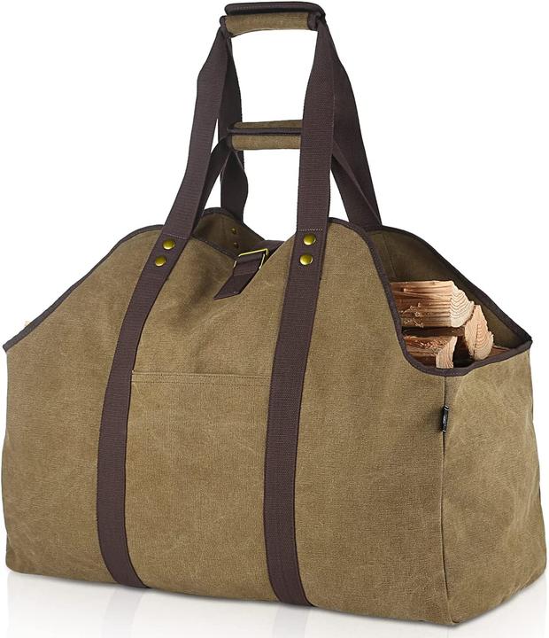 Actual product image Bonthee Canvas firewood bag (60 x 30 x 50 cm)