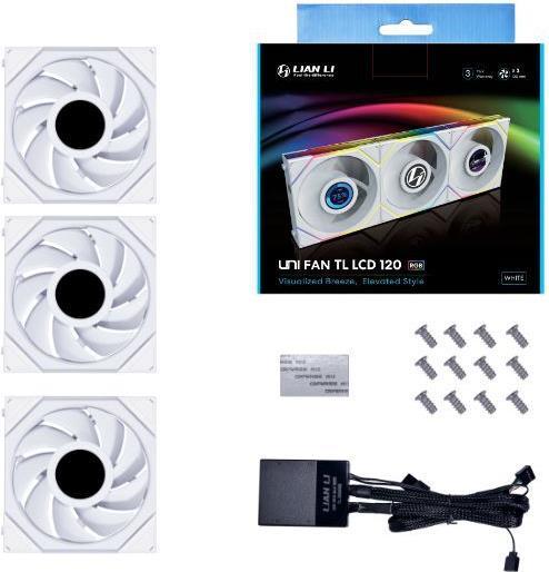 Actual product image Lian-Li Uni (120 mm, 3 x)