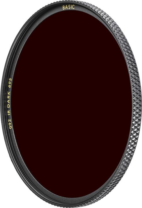 Image du produit B+W 092 Filtre infrarouge, rouge foncé 695, sans traitement/basique 67mm (Filtre de transmission infrarouge, 67 mm)