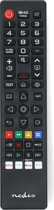 Nedis Telecomando di ricambio | Adatto per: LG | Pre-programmato | 1 dispositivo | Amazon Prime / Disney (Telecomando specifico per il dispositivo, Infrarossi)