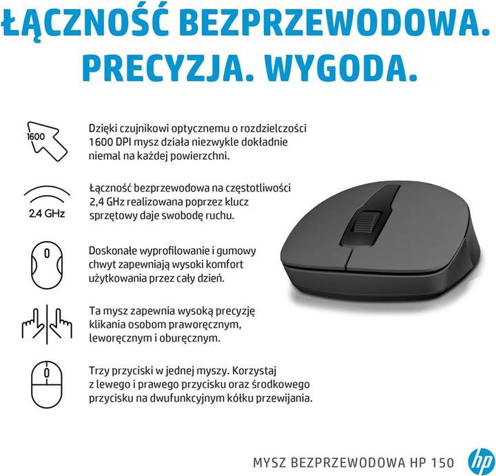 Produktbild HP 150 Wireless Mouse (Kabellos)