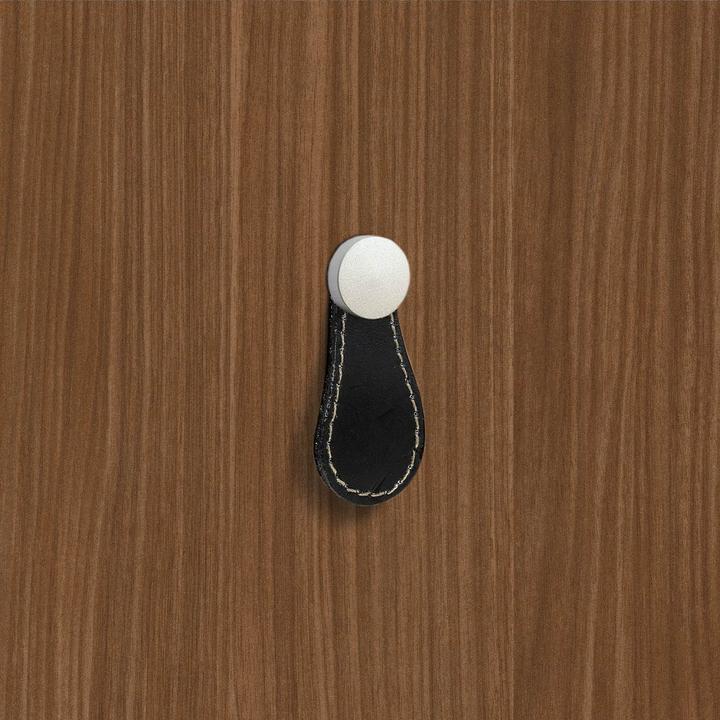 Image du produit Hettich Knopf Galati Leder schwarz