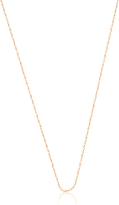 Muau Necklace round anchor rose gold 750, 1.1mm, 40cm (750/18K Rotgold, 40 cm)