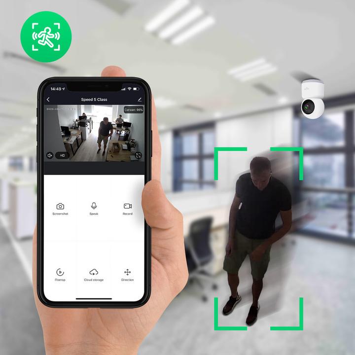 Image du produit Nous W2 Smart WiFi PTZ IP Caméra (1920 x 1080 Pixels)