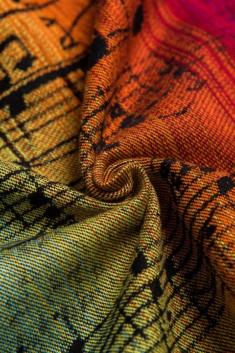 Actual product image Lennylamb Ringsling - Symphony Rainbow Dark (1.80 m)