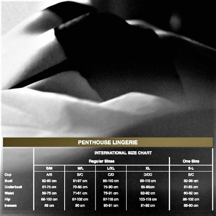 Actual product image Penthouse Lingerie All Way Teddy Black S/M/L (M, L)