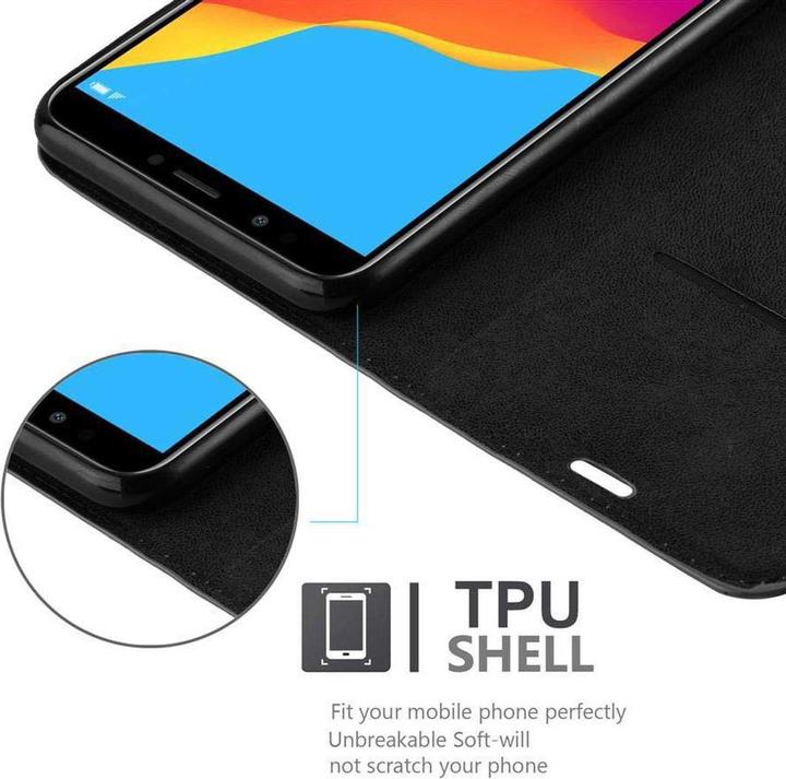 Actual product image Cadorabo Book Invisible Magnet Cover (Honor 7c)
