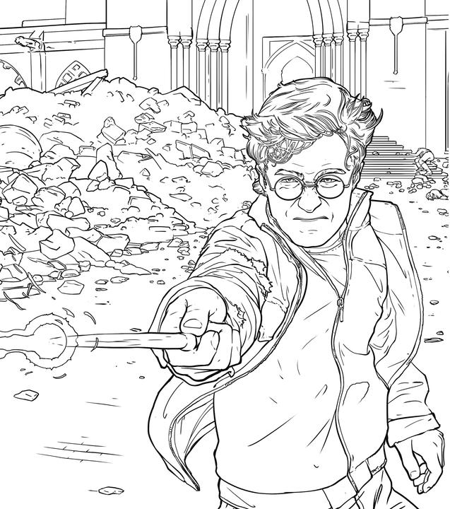 Produktbild Panini Aus den Filmen zu Harry Potter: Glow-in-the-Dark Malbuch