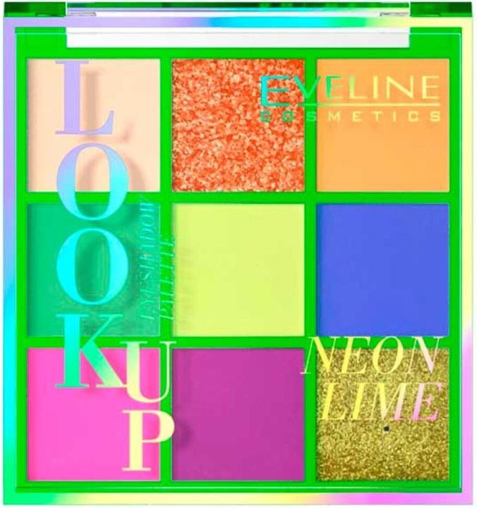 Eveline Look Up Neon Lime Palette 9 Eye Shadows 10.8G (Neon Lime)
