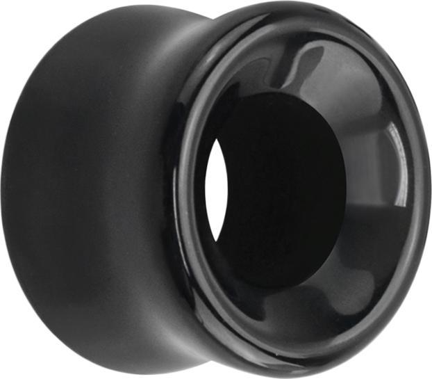 Star Piercing Flared Tunnel aus Achat Stein (Mineralisch, ohne Messing)