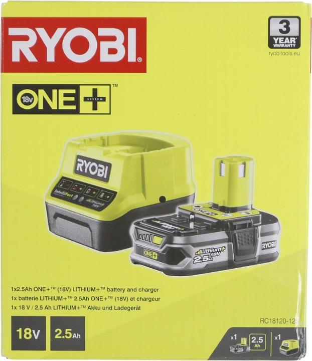 Actual product image Ryobi Battery starter set (18 V)