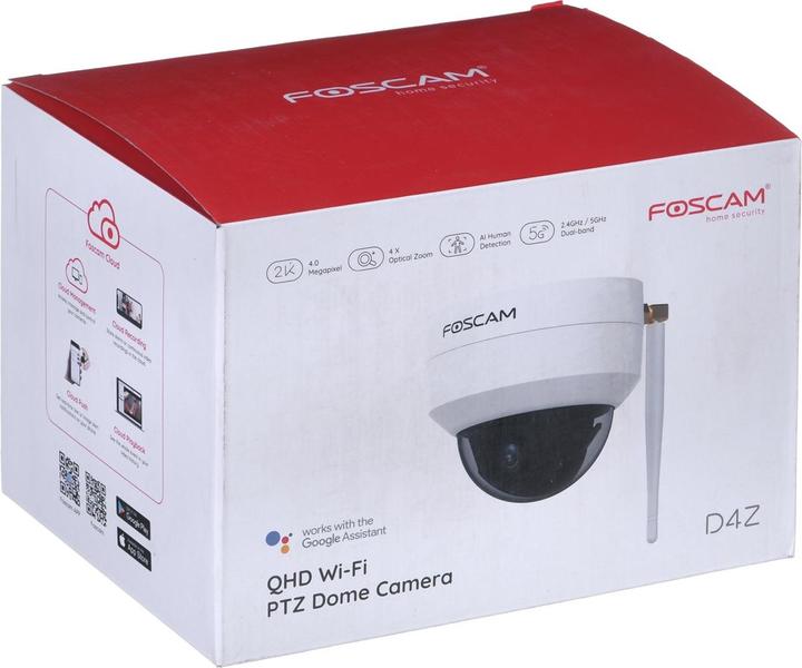 Produktbild Foscam - D4Z-W outdoor 4MP Dual-band Wifi PTZ (2304 x 1536 Pixels)