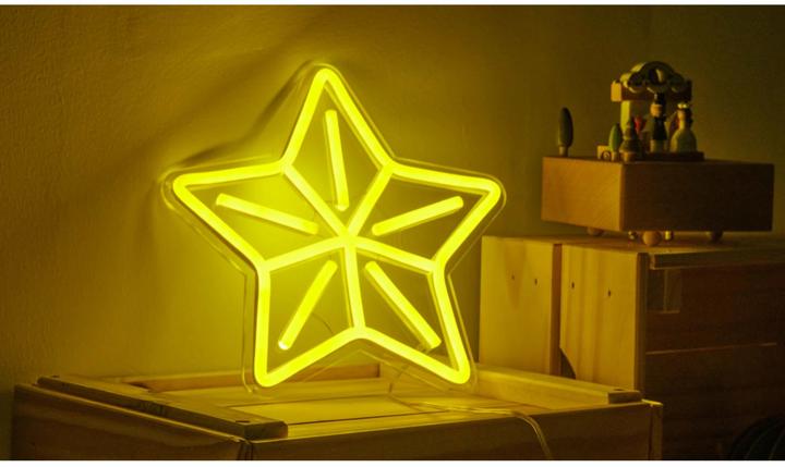 Produktbild Vegas Lights LED Dekolicht Neon Sign Weihnachtsstern 23 x 22 cm