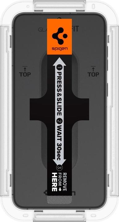 Actual product image Spigen Glas.TR Sam S23 2szt./2pcs "EZ FIT" AGL05958 szkło hartowane (2 Piece, Samsung Galaxy S23)