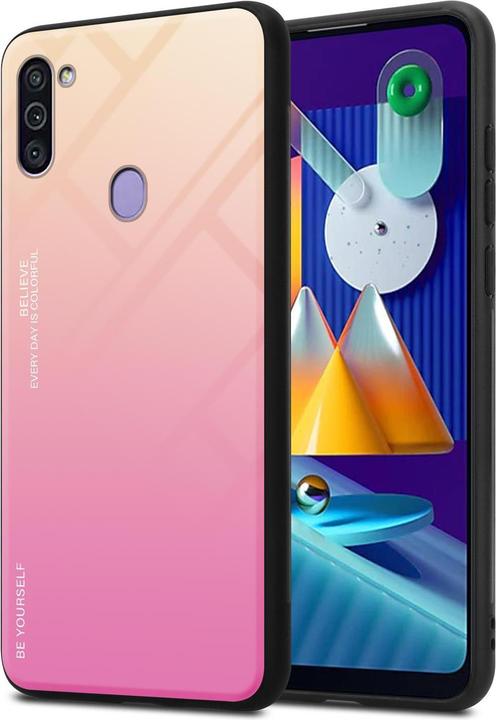 Produktbild Cadorabo TPU 2 Farben Glas Cover (Samsung Galaxy M11, Samsung Galaxy A11)