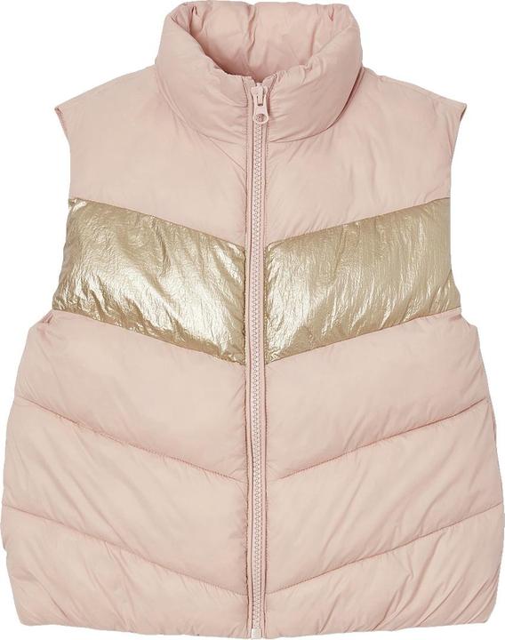 Vertbaudet Mädchen Colorblock-Steppweste mit Recycling-Polyester